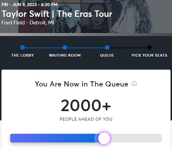 Ticketmaster's New Queue System: Where Are You In Line For Taylor Swift Tickets? Ticketmaster's New Queue System: Where Are You In Line For Taylor Swift Tickets?