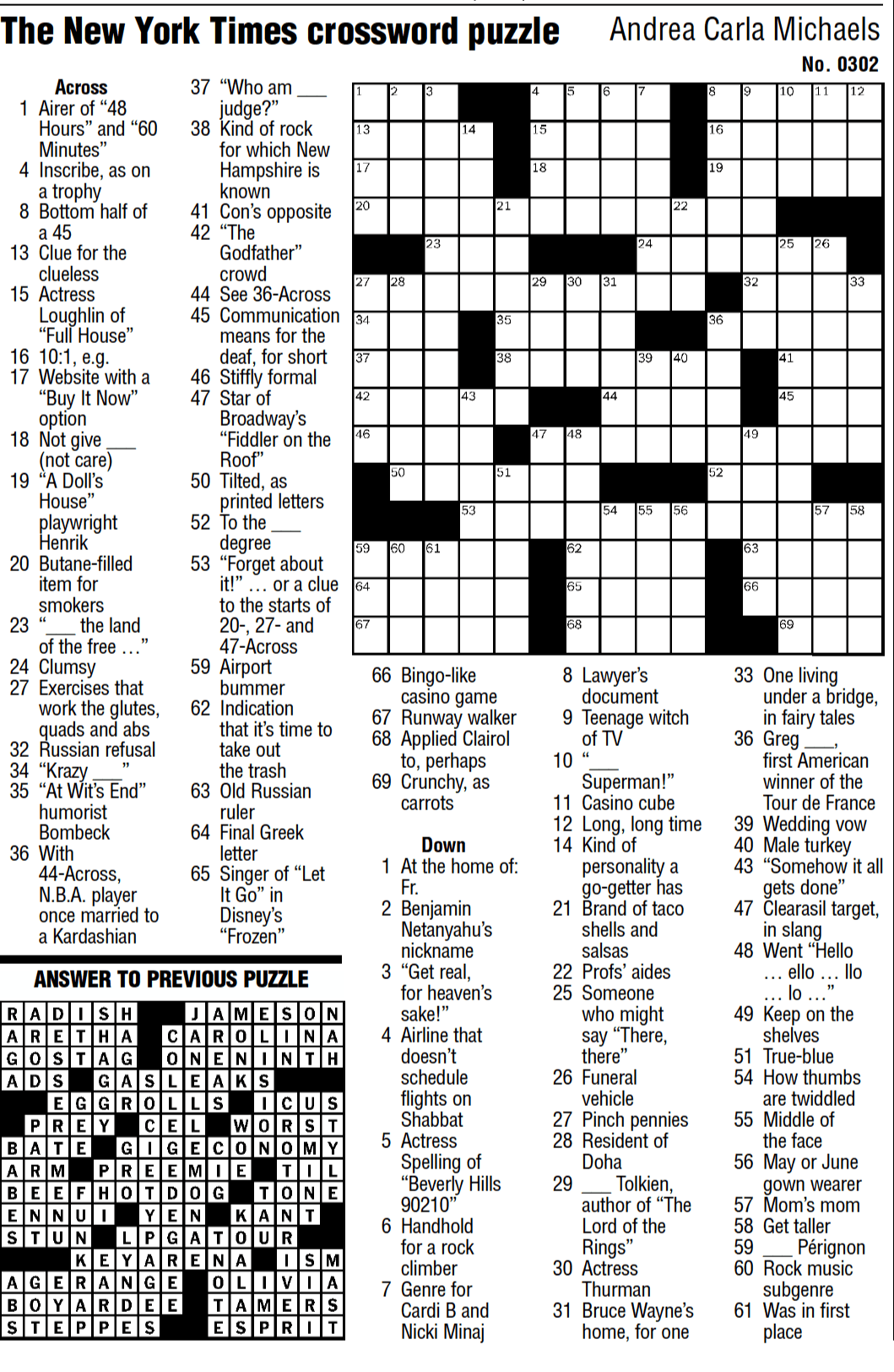 Today's NYT Mini Crossword: Clues And Answers (March 5, 2025) Today's NYT Mini Crossword: Clues And Answers (March 5, 2025)