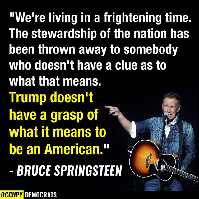 Trump Condemns Springsteen's Trump Condemns Springsteen's