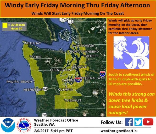 Tuesday's Weather: Wind Advisory Warning With Snow Accumulation Tuesday's Weather: Wind Advisory Warning With Snow Accumulation