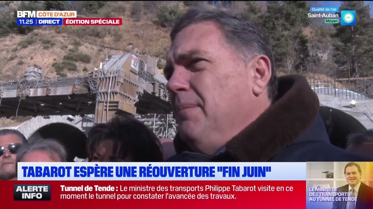 Tunnel De Tende : Ouverture Prévue En Juin, Selon Le Ministre Tabarot Tunnel De Tende : Ouverture Prévue En Juin, Selon Le Ministre Tabarot