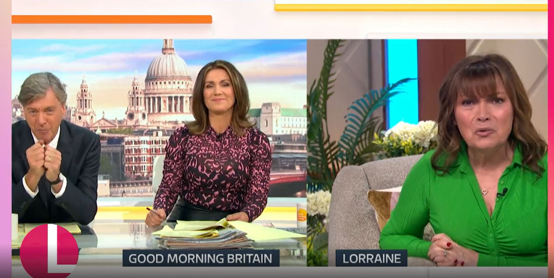 TV Host Lorraine Kelly Squirming After David Walliams' Remarks TV Host Lorraine Kelly Squirming After David Walliams' Remarks