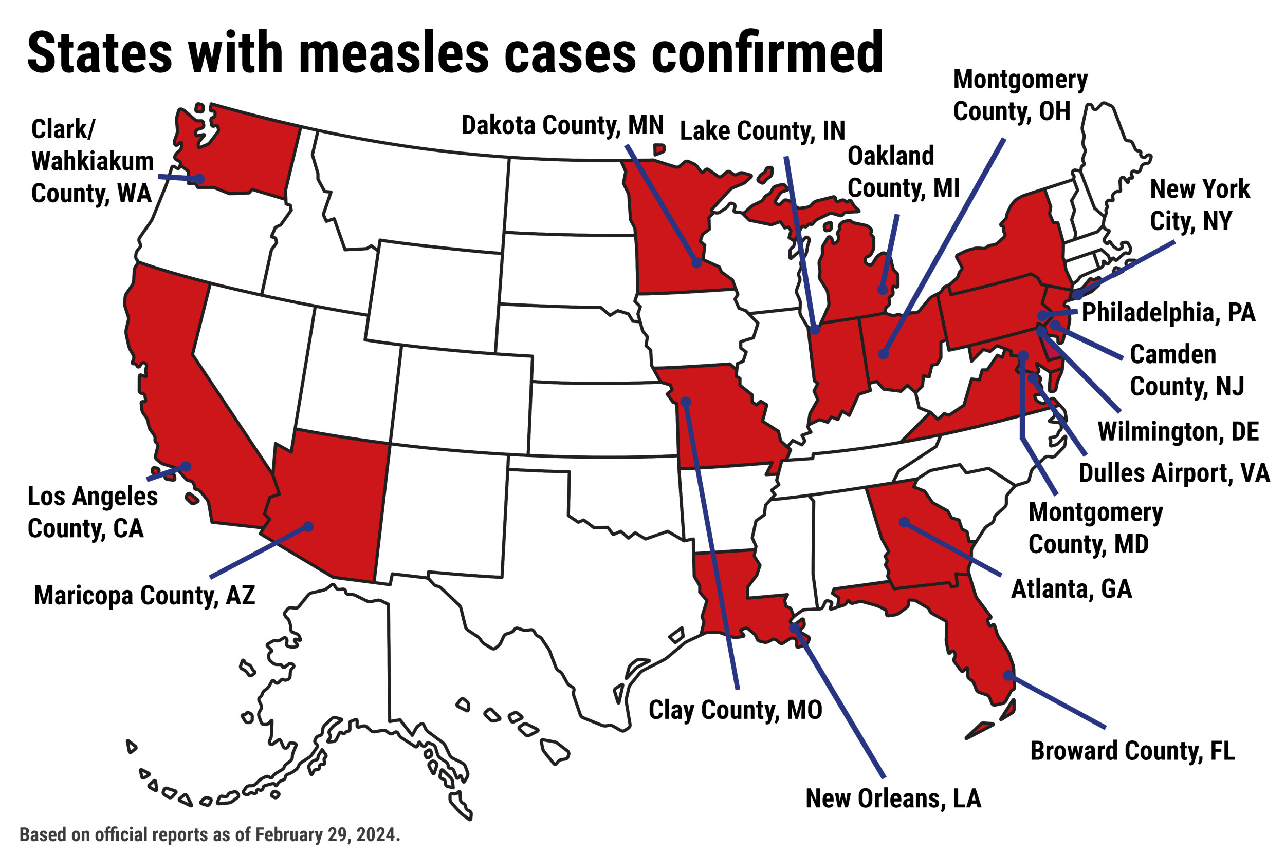 U.S. Measles Outbreak: Current Case Locations And Information U.S. Measles Outbreak: Current Case Locations And Information