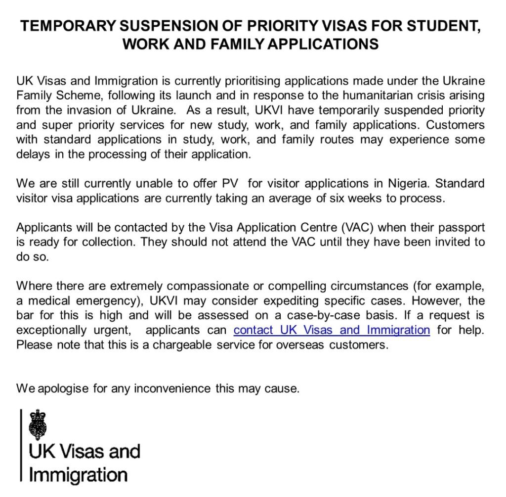 UK Government Announces Stricter Visa Policies For Nigeria And Pakistan UK Government Announces Stricter Visa Policies For Nigeria And Pakistan