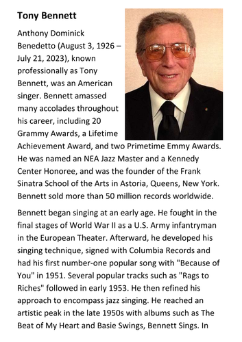 Understanding Tony Bennett's Connection With His People Understanding Tony Bennett's Connection With His People