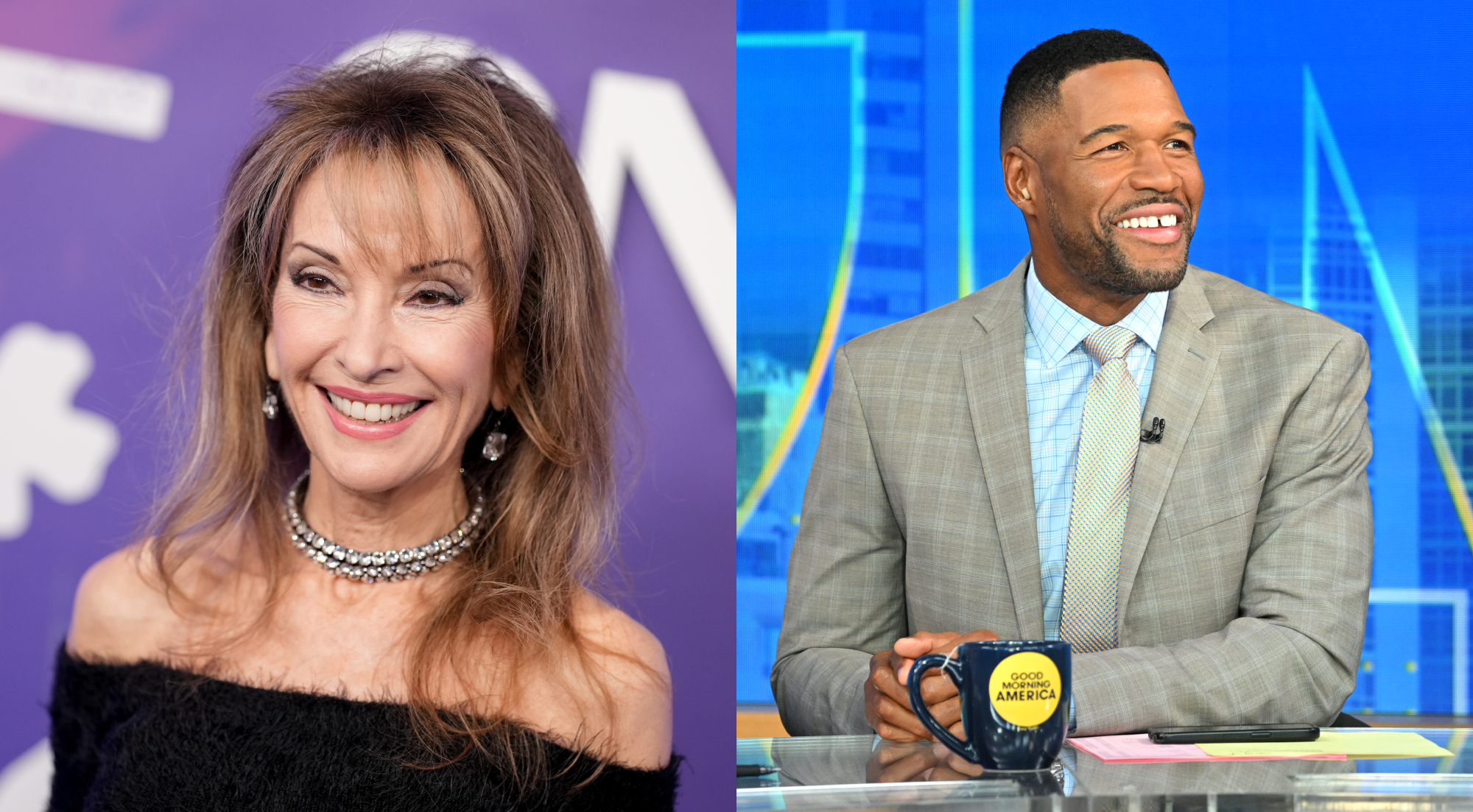 Unexpected Water Splash: Susan Lucci And Michael Strahan's Funny Encounter Unexpected Water Splash: Susan Lucci And Michael Strahan's Funny Encounter