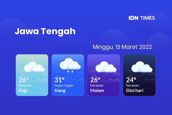 Update Cuaca Semarang: Hujan Diperkirakan Pukul 1 Siang, 26 Maret 2024 Update Cuaca Semarang: Hujan Diperkirakan Pukul 1 Siang, 26 Maret 2024