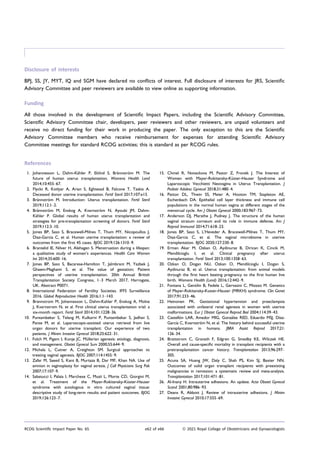 Uterine Transplantation: A Community Activist's Perspective On Pregnancy For Transgender Women Uterine Transplantation: A Community Activist's Perspective On Pregnancy For Transgender Women