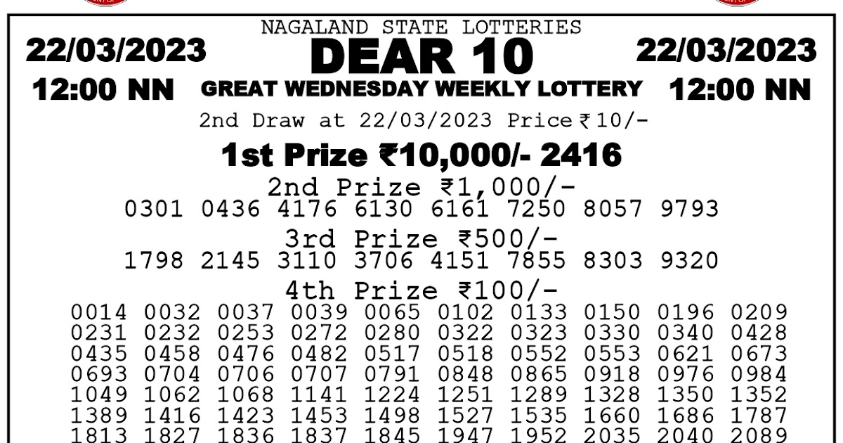 Wednesday Lottery Results April 16th, 2025 Wednesday Lottery Results April 16th, 2025