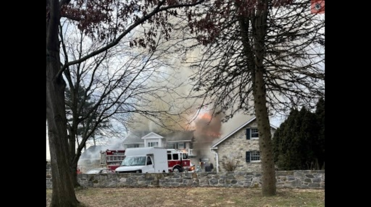 York County, PA House Destroyed In Two-Alarm Fire: Residents Safe York County, PA House Destroyed In Two-Alarm Fire: Residents Safe